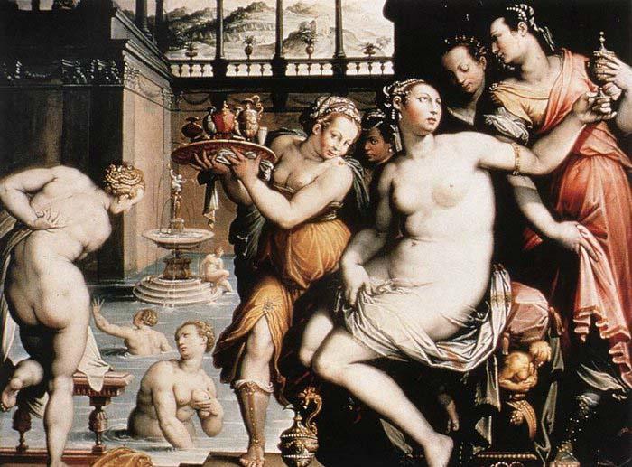 ZUCCHI  Jacopo The Toilet of Bathsheba after 1573 Sweden oil painting art